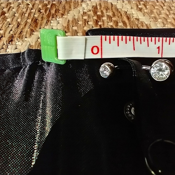 Ring belly CZ WhiteTitanium Belly Ring - Picture 4 of 7